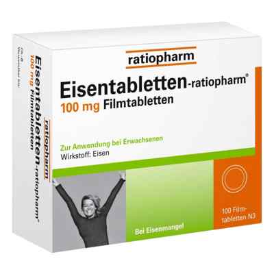 Eisentabletten ratiopharm 100 mg tabletki powlekane 100 szt. od ratiopharm GmbH PZN 06958543