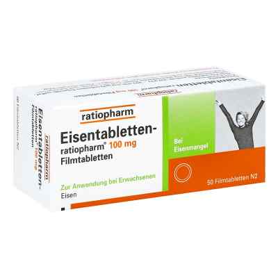 Eisentabletten ratiopharm 100 mg tabletki powlekane 50 szt. od ratiopharm GmbH PZN 06958537