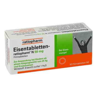 Eisentabletten ratiopharm N 50 mg Filmtabl. 50 szt. od ratiopharm GmbH PZN 06957696