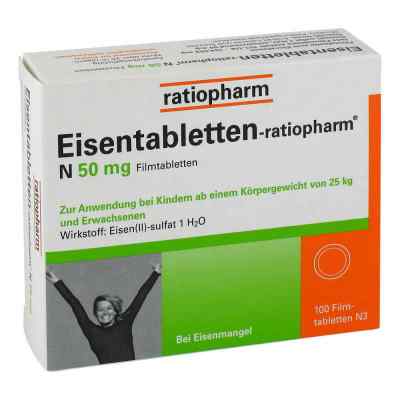 Eisentabletten ratiopharm N tabletki powlekane 50 mg 100 szt. od ratiopharm GmbH PZN 06957905