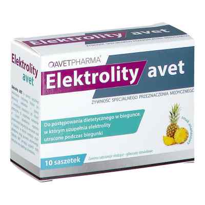 Elektrolity AVET saszetki 10  od AVET PHARMA SP. Z.O.O. PZN 08302004