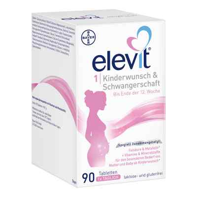 Elevit 1 Kinderwunsch & Schwangerschaft tabletki 90 szt. od Bayer Vital GmbH PZN 11677817