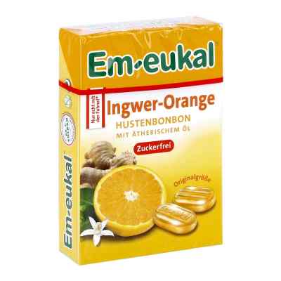 Em Eukal Bonbons Ingwer Orange zuckerfrei Box 50 g od Dr. C. SOLDAN GmbH PZN 15894463