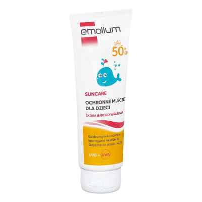 Emolium Suncare Mleczko dla dzieci ochronne skóra bardzo wrażliw 125 ml od OMEGA PHARMA INTERNATIONAL NV PZN 08306557