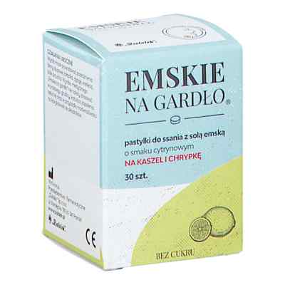 Emskie na gardło - pastylki do ssania z solą emską o smaku cytry 30 od PZN 08304211
