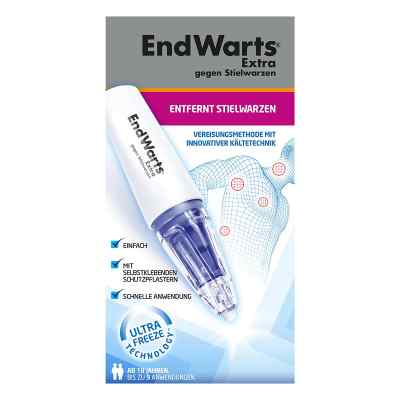 EndWarts EXTRA: natychmiastowe zamrażanie brodawek + 9 plastrów  14.3 g od Cooper Consumer Health Deutschland GmbH PZN 16140418