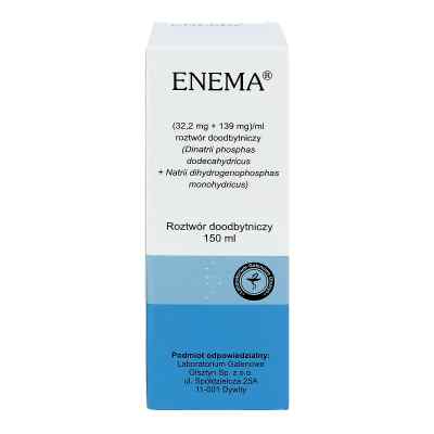 Enema roztwór doodbytniczy 150 ml od LABORATORIUM GALENOWE OLSZTYN SP PZN 08300085