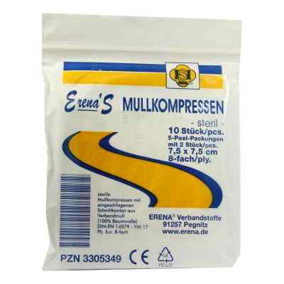 Erena Steril Mullkompr.7,5x7,5cm 8-fach