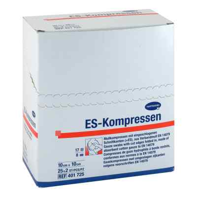 Es-kompressen steril 10x10 cm 8fach 25X2 szt. od B2B Medical GmbH PZN 12559474