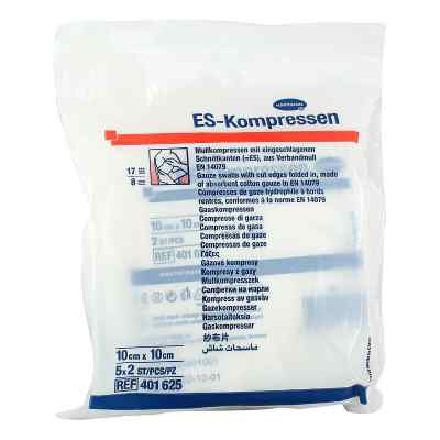 Es-kompressen steril 10x10 cm 8fach