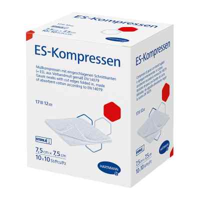 Es-kompressen steril 7,5x7,5cm Grosspackung
