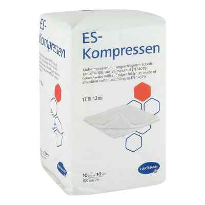 Es-kompressen unsteril 10x10 cm 12fach Cpc