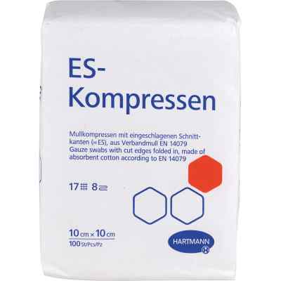 Es-kompressen unsteril 10x10 cm 8fach