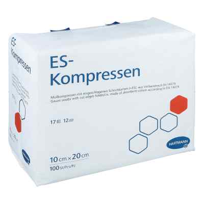 Es-kompressen unsteril 10x20cm 12f 100 szt. od PAUL HARTMANN AG PZN 01808997