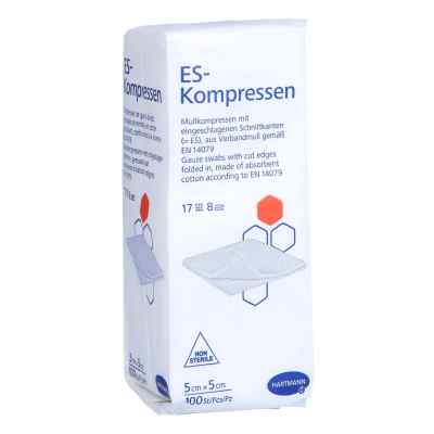 Es-kompressen unsteril 5x5 cm 8fach