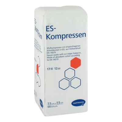 Es-kompressen unsteril 7,5x7,5 cm 12fach