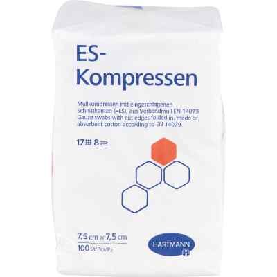 Es-kompressen unsteril 7,5x7,5 cm 8fach