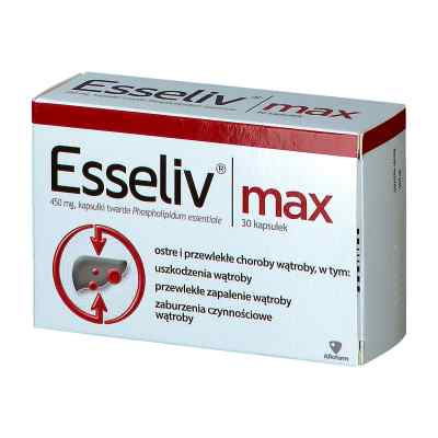 Esseliv Max 450 mg kapsułki 30  od AFLOFARM FABRYKA LEKÓW SP.Z O.O. PZN 08300181