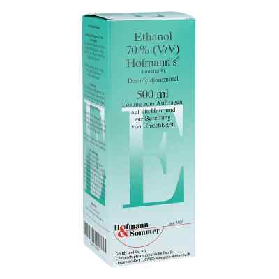 Ethanol 70% (v/v) Hofmanns 500 ml od Hofmann & Sommer GmbH & Co. KG PZN 01038884