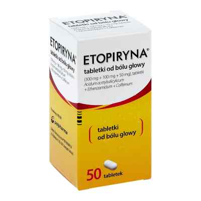 Etopiryna tabletki 50  od ZAKŁADY FARMACEUTYCZNE POLPHARMA PZN 08300607