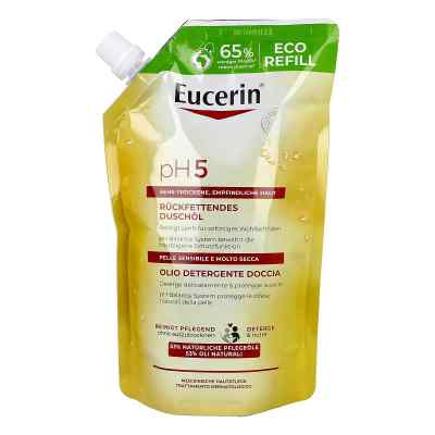 Eucerin pH5 olejek pod prysznic opakowanie uzupełniające 400 ml od Beiersdorf AG Eucerin PZN 13889038