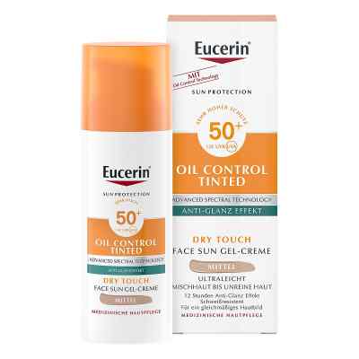 Eucerin Sun Oil Control krem koloryzujący SPF 50+ średni