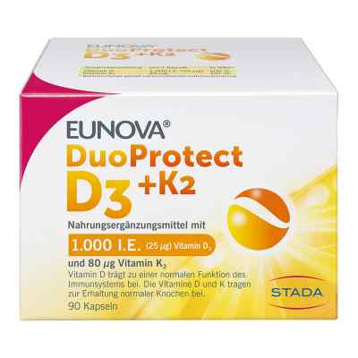Eunova Duoprotect D3+k2 1000 I.e./80 [my]g kapsułki 90 szt. od STADA GmbH PZN 13360645