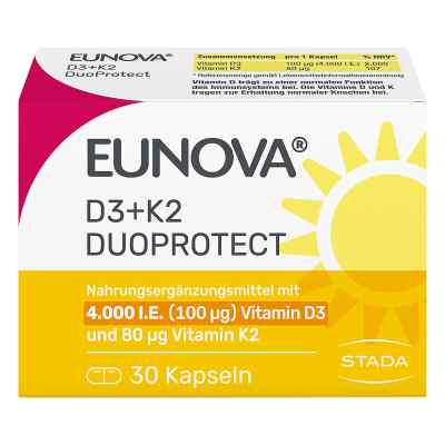 Eunova Duoprotect D3+K2 4000 I.e./80 µg kapsułki 30 szt. od STADA Consumer Health Deutschlan PZN 14133555