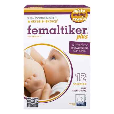 Femaltiker plus smak czekoladowy 12  od NUTROPHARMA SP. Z O.O. PZN 08301011