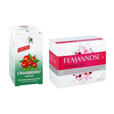 Femannose N Granulat  und Cranberry Kapseln 400 mg 1 op. od  PZN 08101216