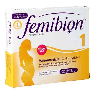 Femibion 1 Wczesna ciąża tabletki 28  od P&G HEALTH AUSTRIA GMBH&CO.OG PZN 08300991