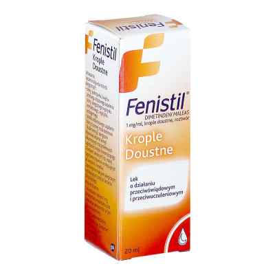 Fenistil krople doustne 20 ml od NOVARTIS CONSUMER HEALTH GMBH PZN 08301694
