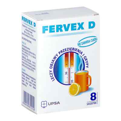 Fervex D bez cukru saszetki 8  od BRISTOL MYERS SQUIBB S.A. PZN 08301773