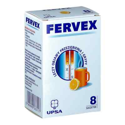 Fervex saszetki sm. cytrynowy 8  od UPSA SAS PZN 08301301