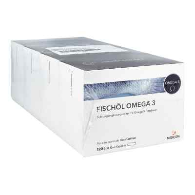 Fischöl Omega 3 Weichkapseln 4X120 szt. od Medicom Pharma GmbH PZN 16231960