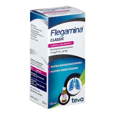 Flegamina Classic o smaku malinowym 120 ml od PLIVA KRAKÓW Z.F. S.A. PZN 08301522