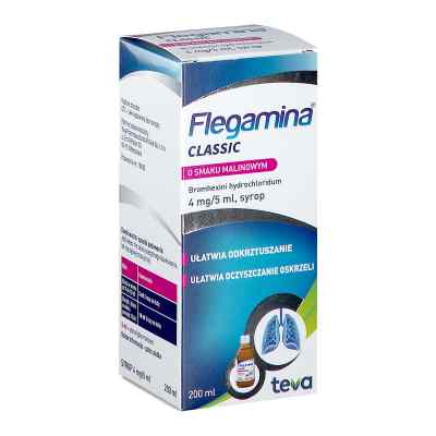 Flegamina Classic o smaku malinowym