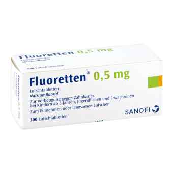 Fluoretten 05 mg tabletki 300 szt. od Zentiva Pharma GmbH PZN 02477930