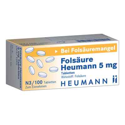 Folsaeure Heumann 5 mg Tabl. 100 szt. od HEUMANN PHARMA GmbH & Co. Generi PZN 03037699