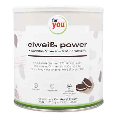 For You Eiweiß Power Cookies & Cream Pulver 750 g od For You eHealth GmbH PZN 19106592