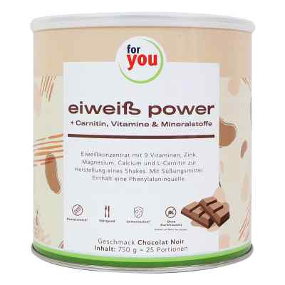For You Eiweiss Power czekolada 750 g od For You eHealth GmbH PZN 06944920