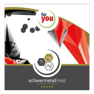 For You schwermetall-Test 1 szt. od For You eHealth GmbH PZN 15747911