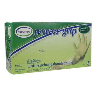 Forma-care Latex Power Grip Handschuhe Größe l 100 szt. od unizell Medicare GmbH PZN 02335495