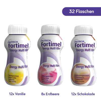 Fortimel Energy Multi Fibre Mischkarton 8X4X200 ml od Danone Deutschland GmbH PZN 01125258