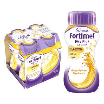 Fortimel Jucy Plus Mango Ananas 4X200 ml od Danone Deutschland GmbH PZN 18827237