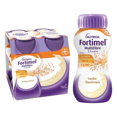 Fortimel Multifibre 1.5 Kcal Vanillegeschmack 4X200 ml od Danone Deutschland GmbH PZN 19095865