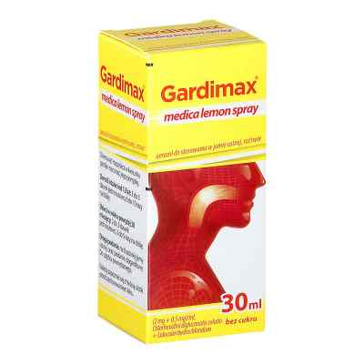 Gardimax medica lemon spray 1 od QUALIPHAR N.V/S.A PZN 08301550