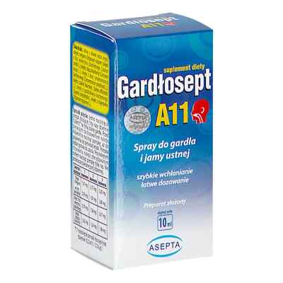 Gardłosept A11 spray 10 ml od PZN 08304387