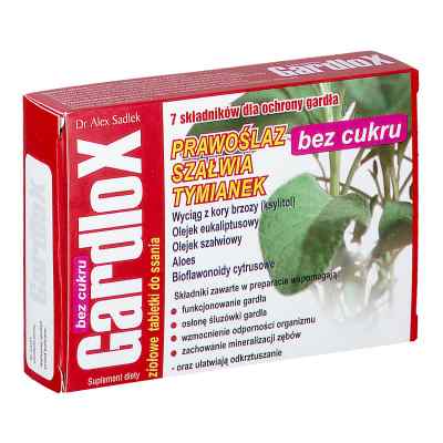 Gardlox Tabletki zioł. b/cukru 16  od S-LAB SP. Z O. O. PZN 08301210