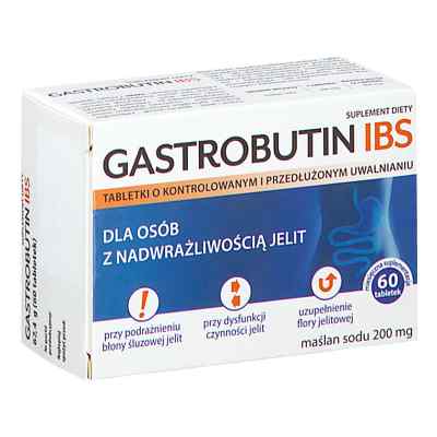 Gastrobutin IBS tabletki 60  od PRZEDSIĘBIORSTWO PRODUKCJI FARMACEUTYCZNEJ HASCO-L PZN 08304690